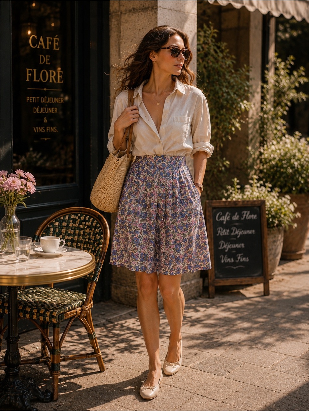 ZARA Floral Pleated Mini Skirt XS Blue Purple Cottagecore